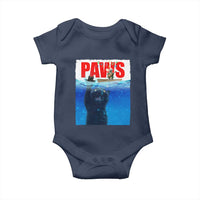 Funny Black Cat Baby Onesie PAWS Parody Kitten Mouse Humorous - Wonder Print Shop