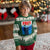 Funny Black Cat Ugly Christmas Sweater PAWS Parody Kitten Mouse Humorous - Wonder Print Shop