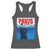 Funny Black Cat Racerback Tank Top PAWS Parody Kitten Mouse Humorous - Wonder Print Shop