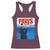 Funny Black Cat Racerback Tank Top PAWS Parody Kitten Mouse Humorous - Wonder Print Shop