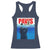 Funny Black Cat Racerback Tank Top PAWS Parody Kitten Mouse Humorous - Wonder Print Shop