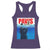 Funny Black Cat Racerback Tank Top PAWS Parody Kitten Mouse Humorous - Wonder Print Shop