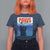 Funny Black Cat T Shirt For Women PAWS Parody Kitten Mouse Humorous - Wonder Print Shop