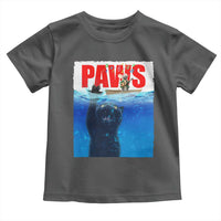 Funny Black Cat Toddler T Shirt PAWS Parody Kitten Mouse Humorous - Wonder Print Shop