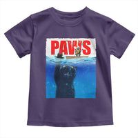 Funny Black Cat Toddler T Shirt PAWS Parody Kitten Mouse Humorous - Wonder Print Shop
