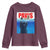 Funny Black Cat Youth Sweatshirt PAWS Parody Kitten Mouse Humorous - Wonder Print Shop
