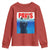 Funny Black Cat Youth Sweatshirt PAWS Parody Kitten Mouse Humorous - Wonder Print Shop