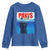 Funny Black Cat Youth Sweatshirt PAWS Parody Kitten Mouse Humorous - Wonder Print Shop