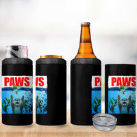 Paws Parody 4 in 1 Can Cooler Tumbler Otter Chasing Bass Fish Ocean