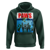 Paws Parody Hoodie Otter Chasing Bass Fish Ocean - Wonder Print Shop