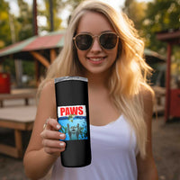 Paws Parody Skinny Tumbler Otter Chasing Bass Fish Ocean