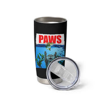 Paws Parody Tumbler Cup Otter Chasing Bass Fish Ocean