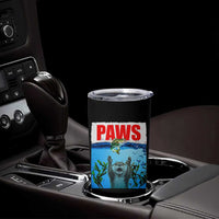 Paws Parody Tumbler Cup Otter Chasing Bass Fish Ocean