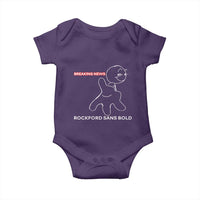 Funny Quote Baby Onesie Breaking News Rockford Sans Bold - Wonder Print Shop