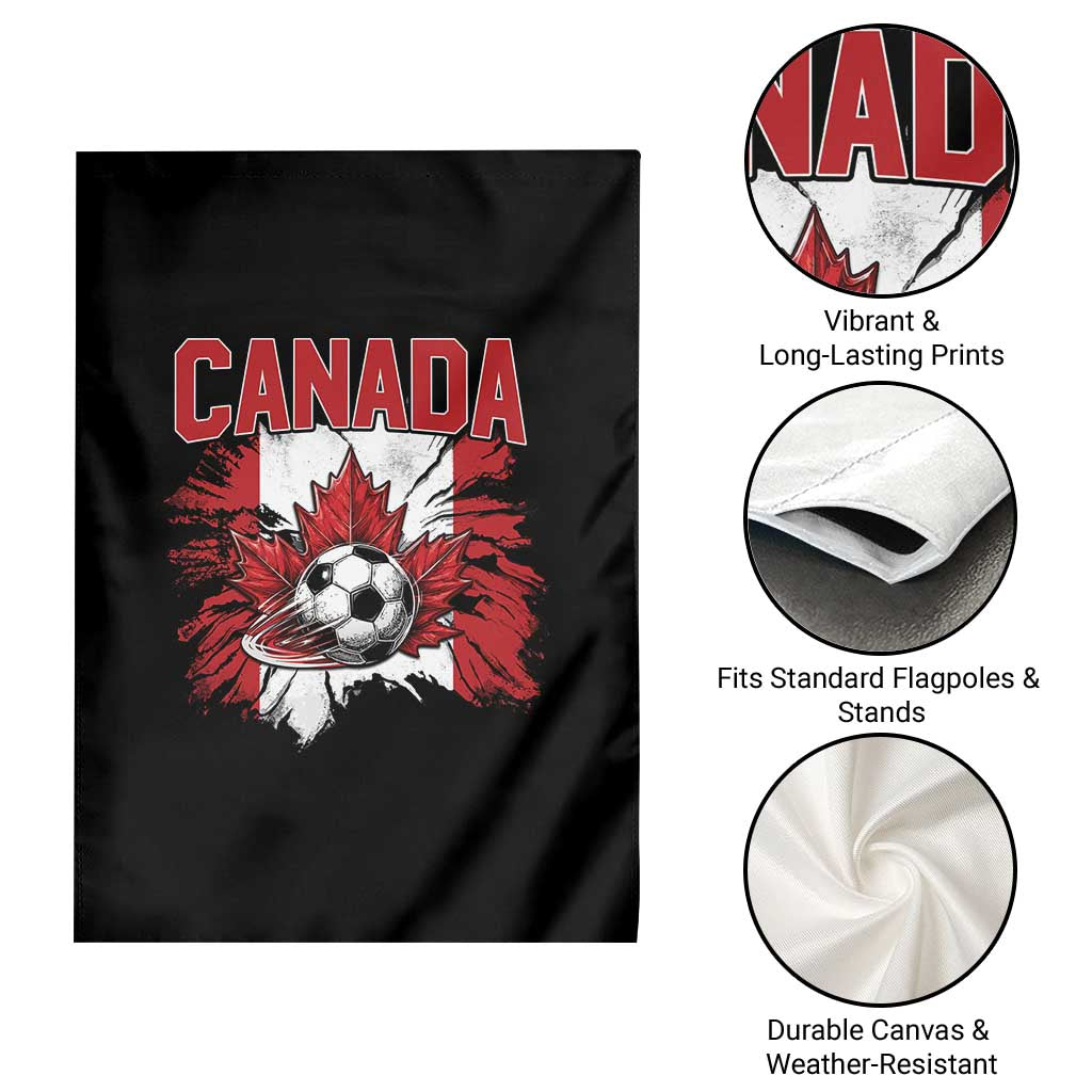 Canada Soccer Fan Garden Flag Canadian Football Game Day Suppoter