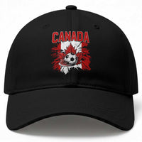 Canada Soccer Fan Baseball Cap Canadian Football Game Day Suppoter