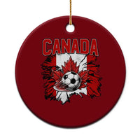 Canada Soccer Fan Ceramic Ornament Canadian Football Game Day Suppoter