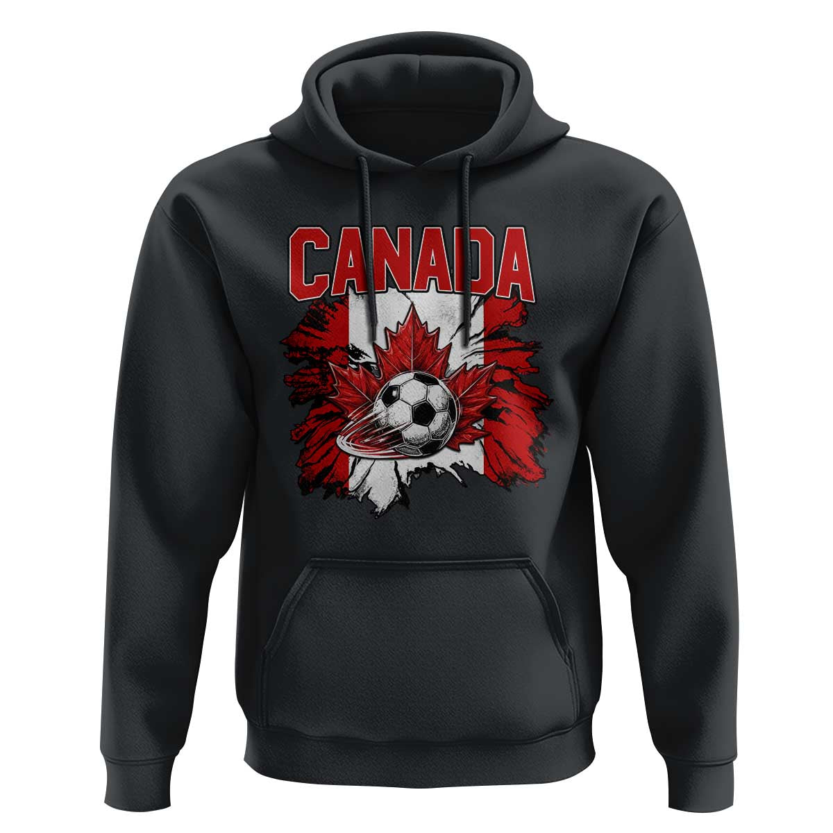 Canada Soccer Fan Hoodie Canadian Football Game Day Suppoter