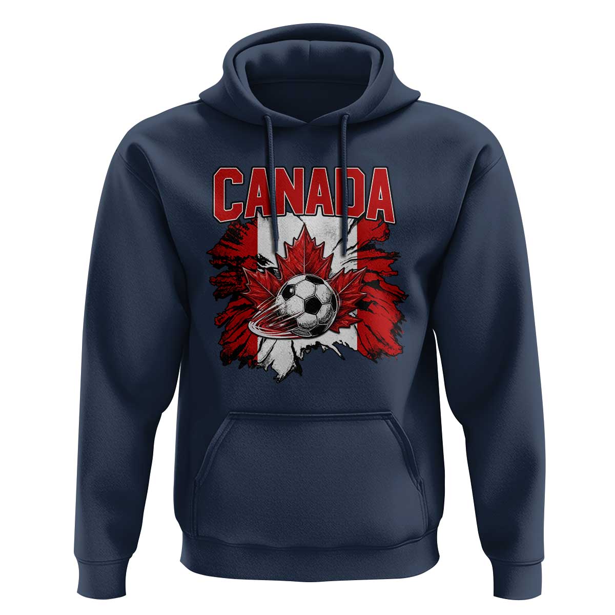 Canada Soccer Fan Hoodie Canadian Football Game Day Suppoter