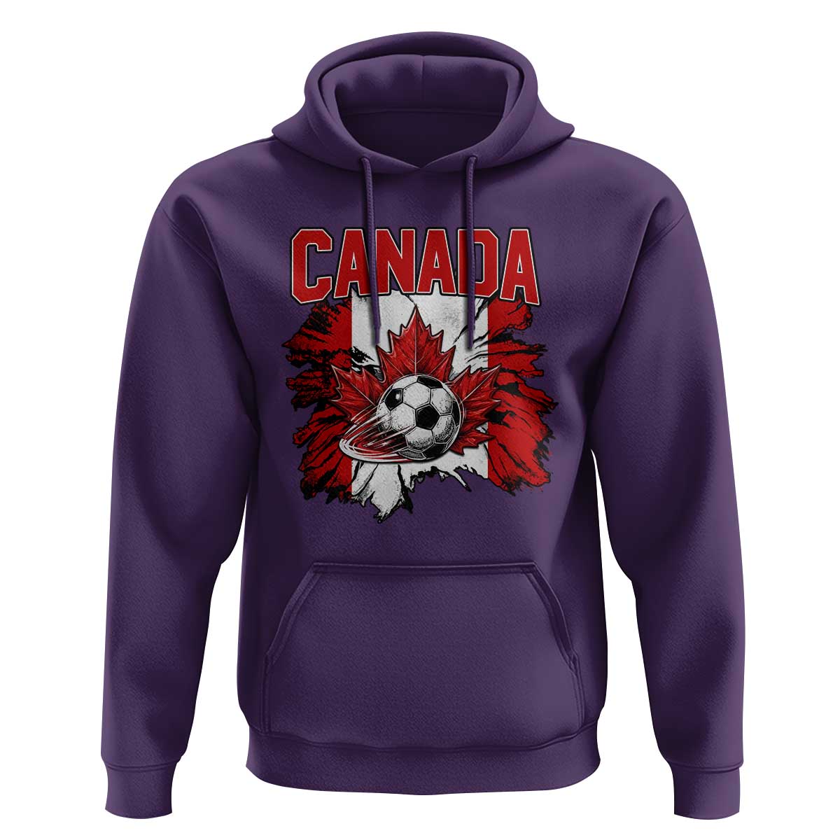 Canada Soccer Fan Hoodie Canadian Football Game Day Suppoter