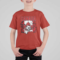Canada Soccer Fan T Shirt For Kid Canadian Football Game Day Suppoter