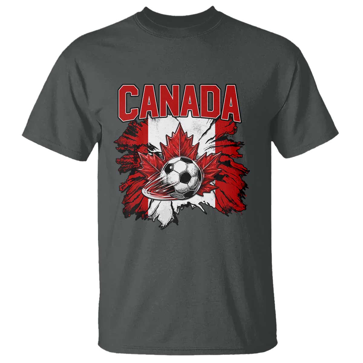 Canada Soccer Fan T Shirt Canadian Football Game Day Suppoter