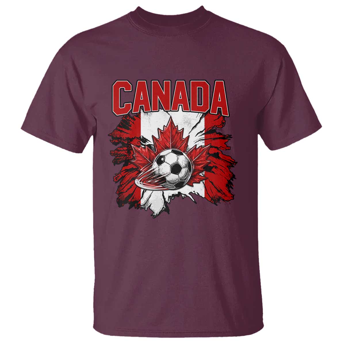 Canada Soccer Fan T Shirt Canadian Football Game Day Suppoter