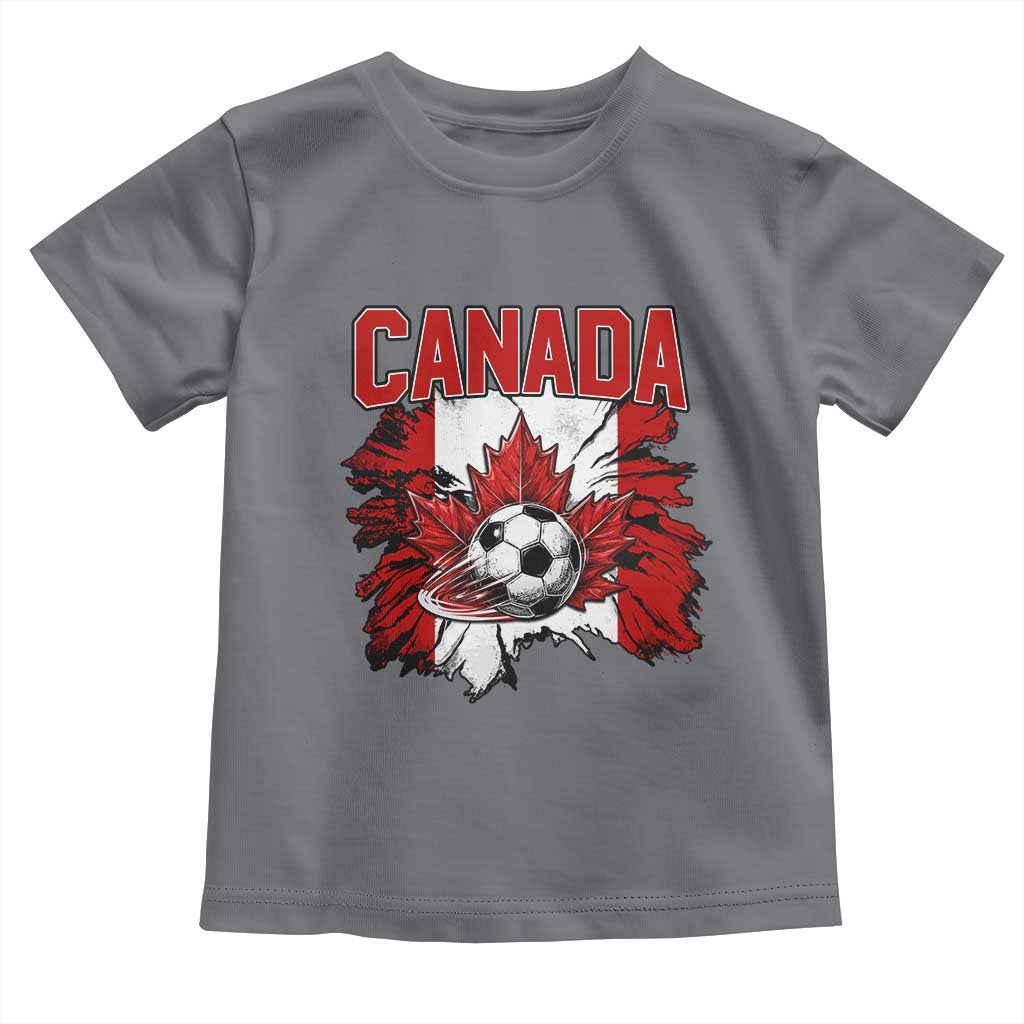 Canada Soccer Fan Toddler T Shirt Canadian Football Game Day Suppoter