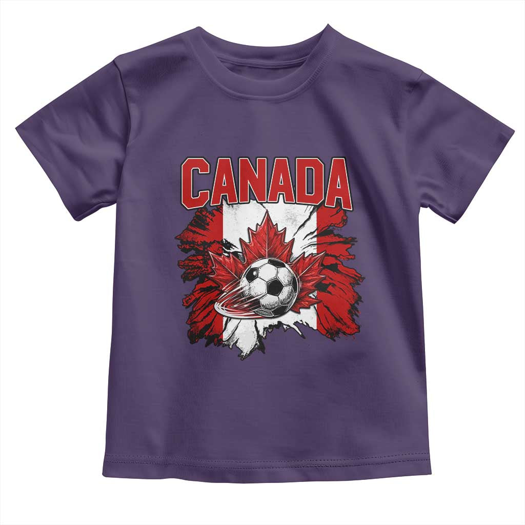 Canada Soccer Fan Toddler T Shirt Canadian Football Game Day Suppoter