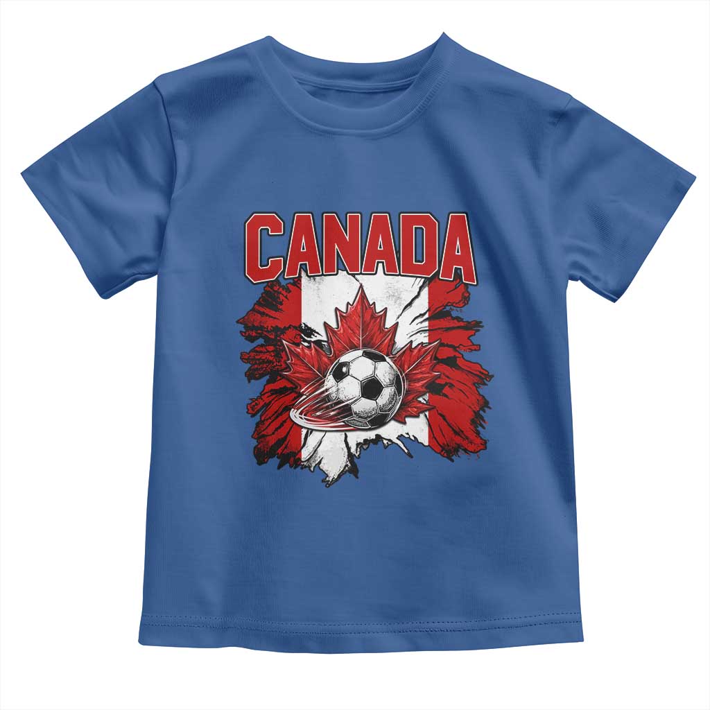 Canada Soccer Fan Toddler T Shirt Canadian Football Game Day Suppoter