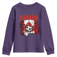 Canada Soccer Fan Youth Sweatshirt Canadian Football Game Day Suppoter