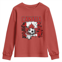 Canada Soccer Fan Youth Sweatshirt Canadian Football Game Day Suppoter