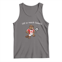 Off to Watch Canada Tank Top Patriotic Canadian Beaver Football Soccer Fan Gift