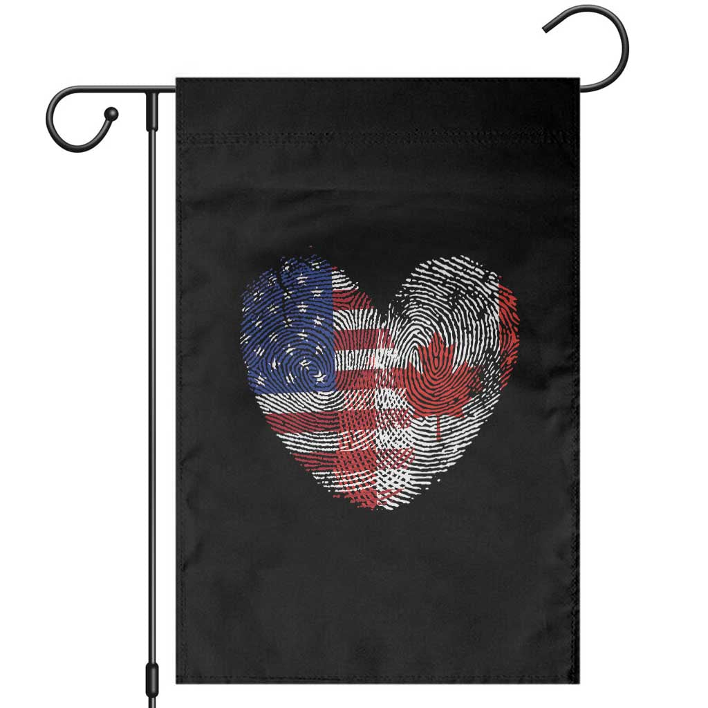 Half Canadian Half American USA Flag Canada America Garden Flag