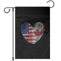 Half Canadian Half American USA Flag Canada America Garden Flag