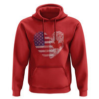 Half Canadian Half American USA Flag Canada America Hoodie