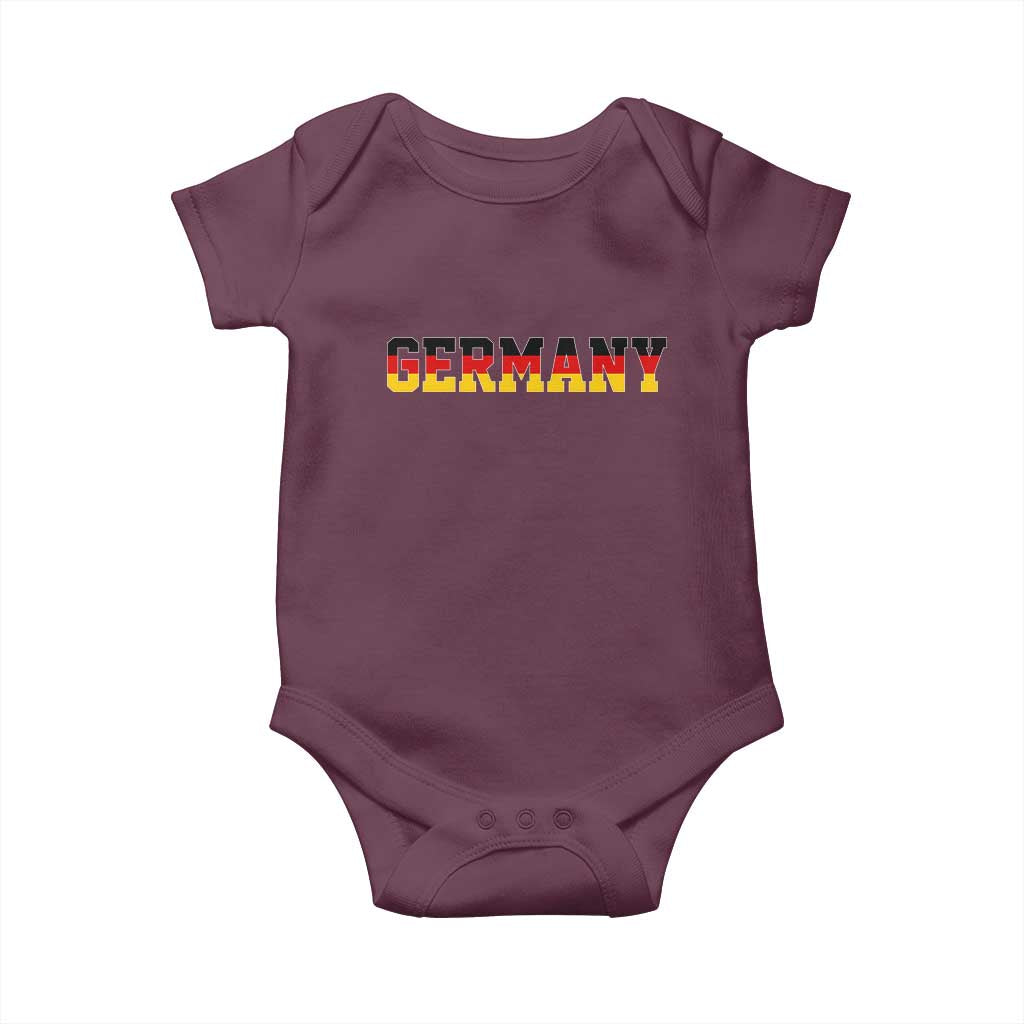 Germany Deutschland German Flag Baby Onesie