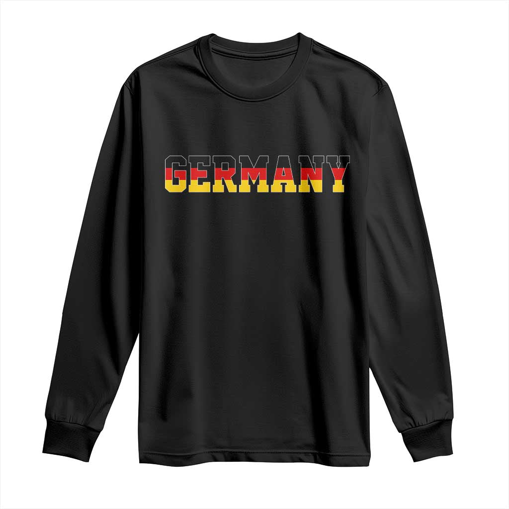 Germany Deutschland German Flag Long Sleeve Shirt
