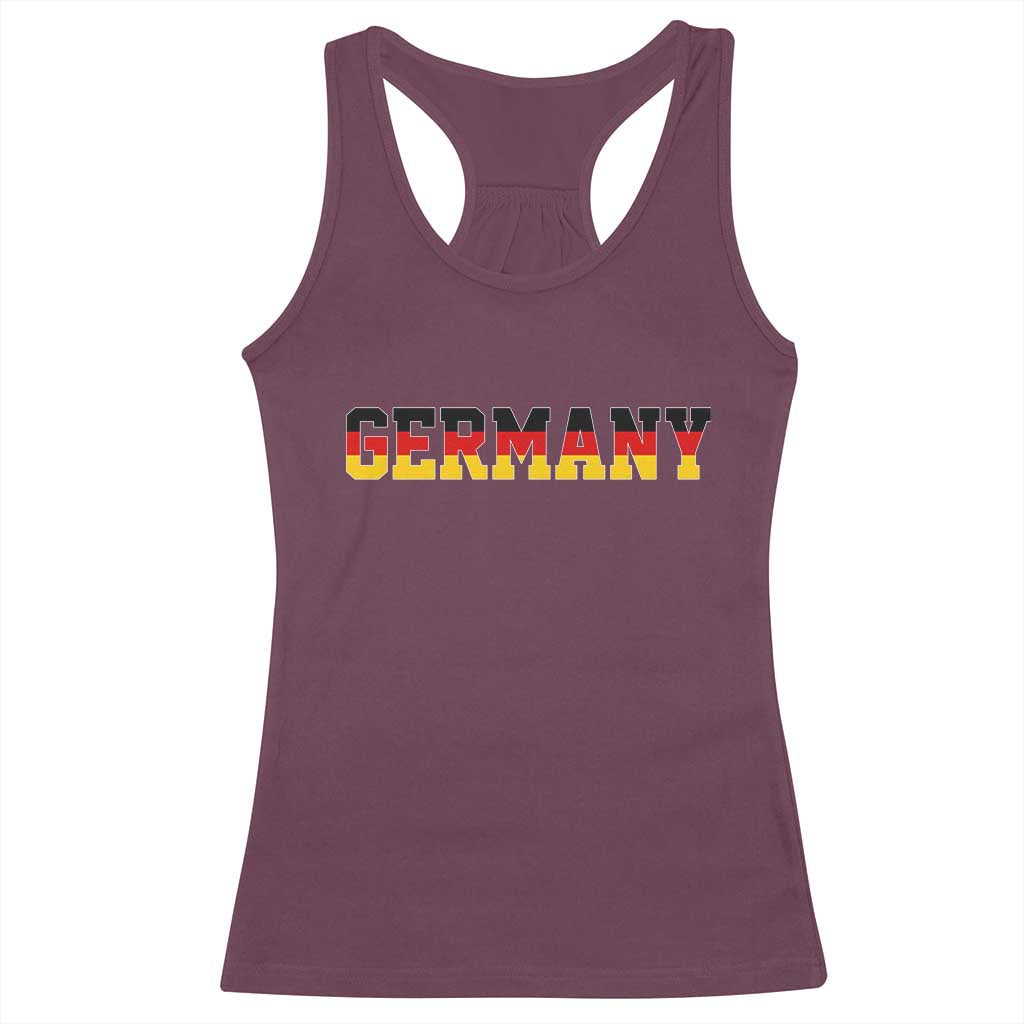 Germany Deutschland German Flag Racerback Tank Top