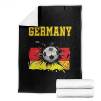 Germany Soccer Fan Throw Blanket German Football Game Day Supporter