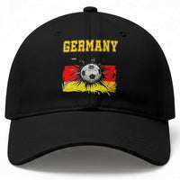Germany Soccer Fan Baseball Cap German Football Game Day Supporter