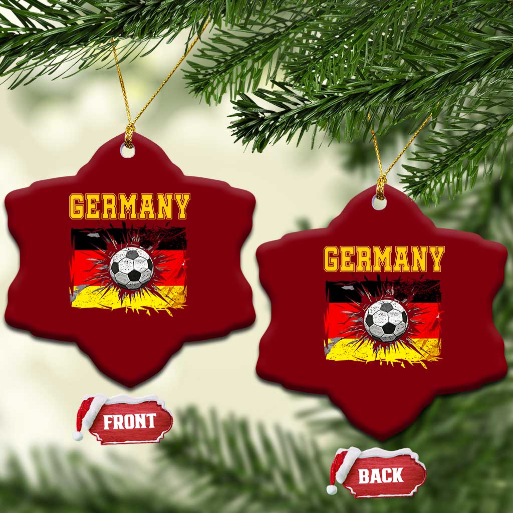 Germany Soccer Fan Ceramic Ornament German Football Game Day Supporter
