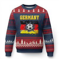 Germany Soccer Fan Ugly Christmas Sweater German Football Game Day Supporter