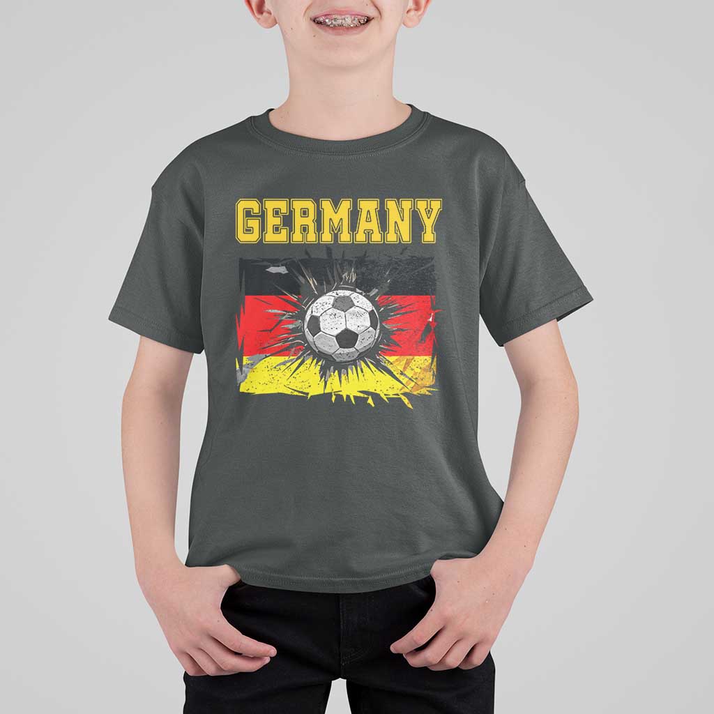 Germany Soccer Fan T Shirt For Kid German Football Game Day Supporter