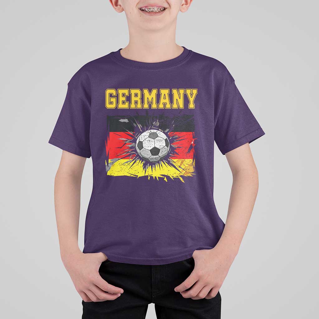Germany Soccer Fan T Shirt For Kid German Football Game Day Supporter