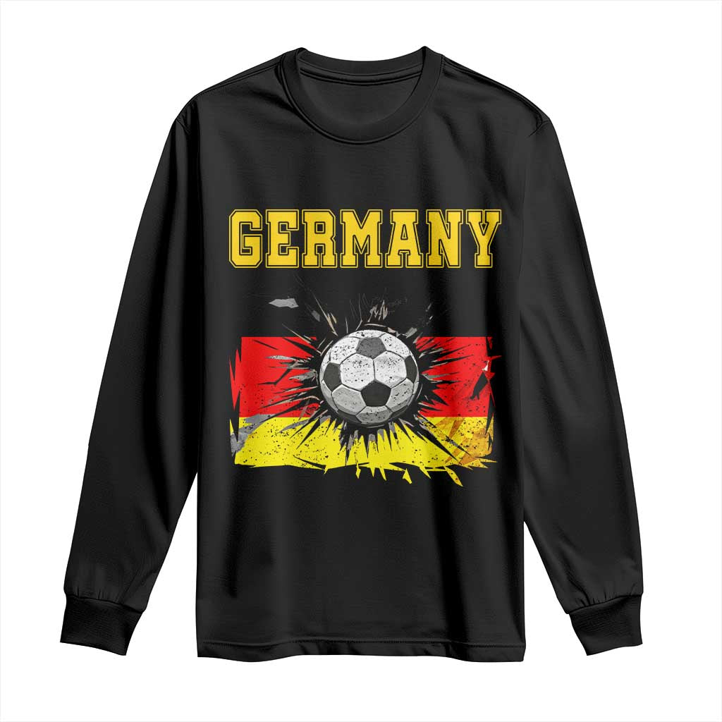 Germany Soccer Fan Long Sleeve Shirt German Football Game Day Supporter