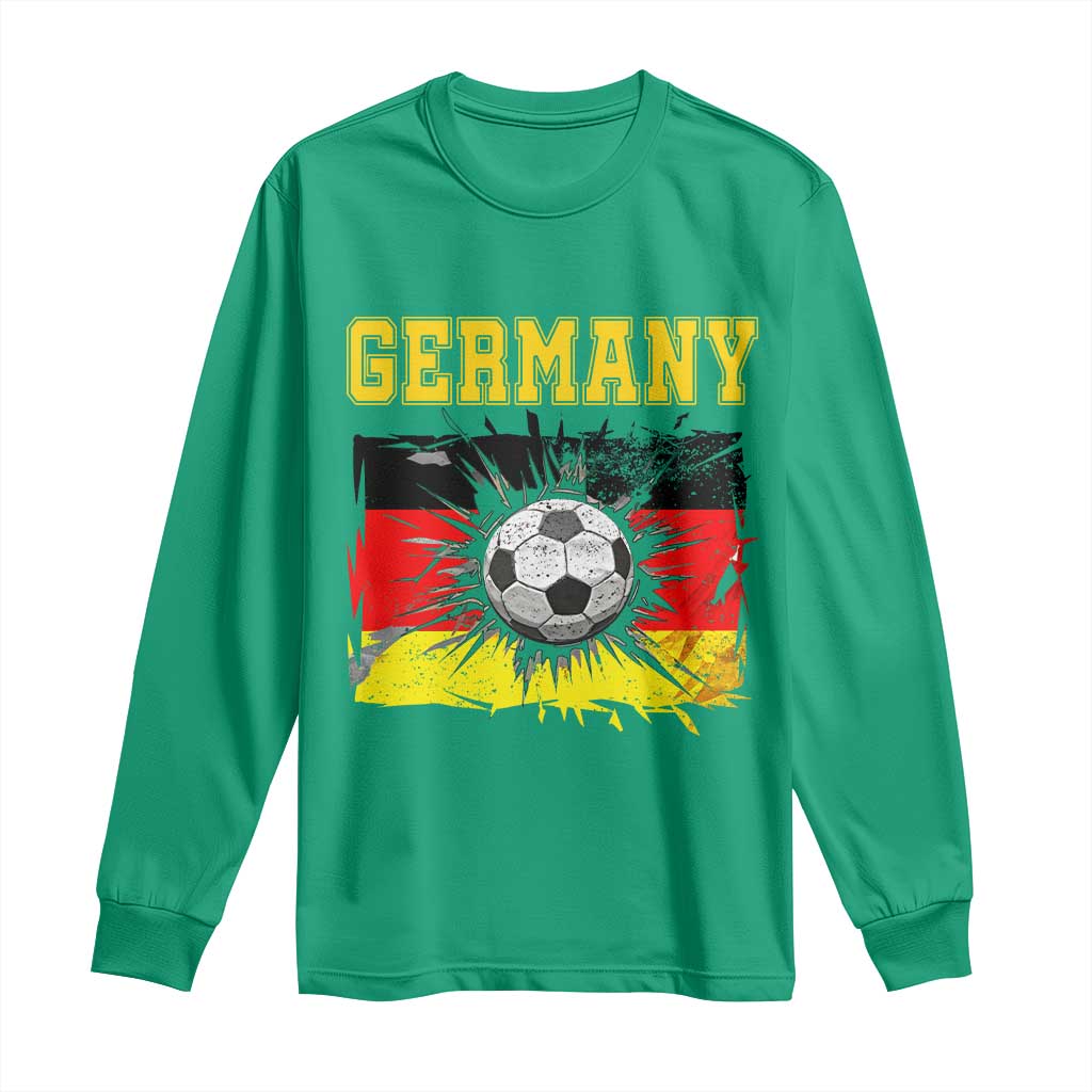 Germany Soccer Fan Long Sleeve Shirt German Football Game Day Supporter