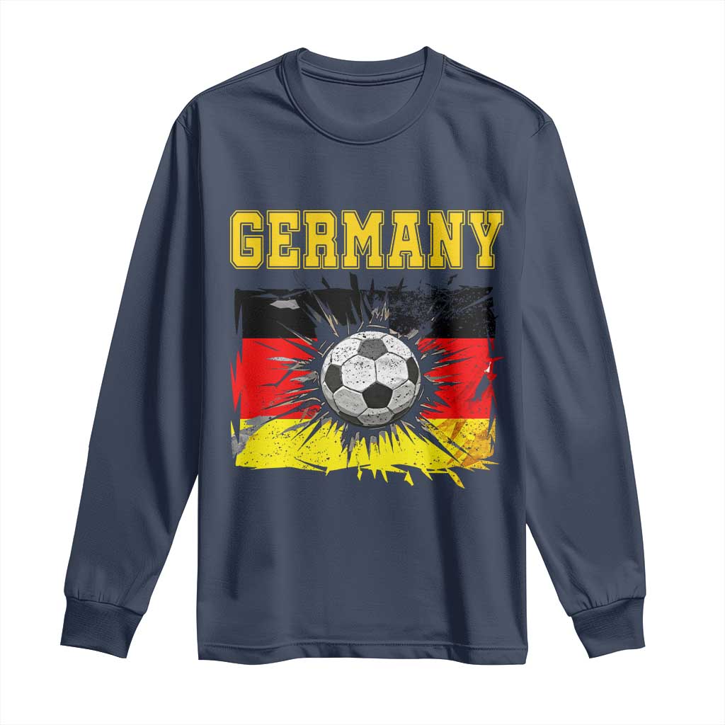Germany Soccer Fan Long Sleeve Shirt German Football Game Day Supporter