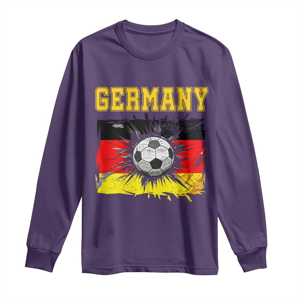 Germany Soccer Fan Long Sleeve Shirt German Football Game Day Supporter