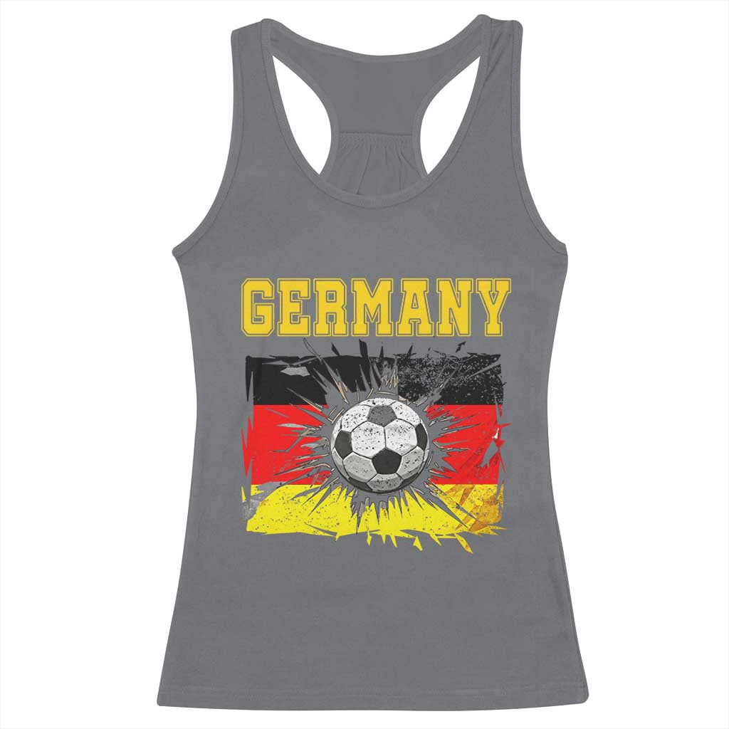 Germany Soccer Fan Racerback Tank Top German Football Game Day Supporter